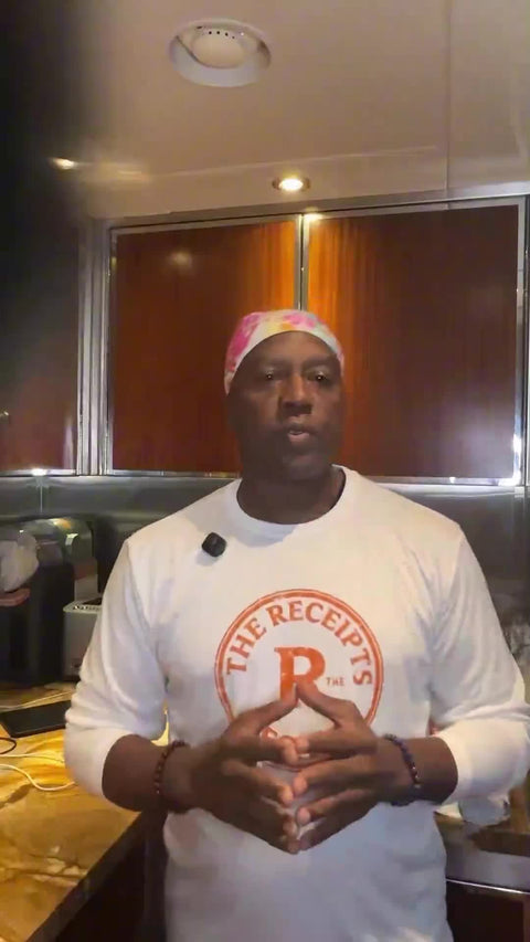 Chef Marvin Woods presenting Episode 7 of The Receipts.