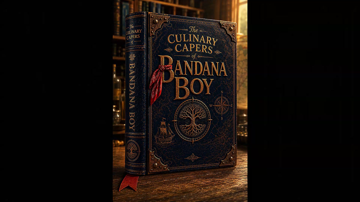 The Culinary Capers of Bandana Boy — animated storybook opening scene.